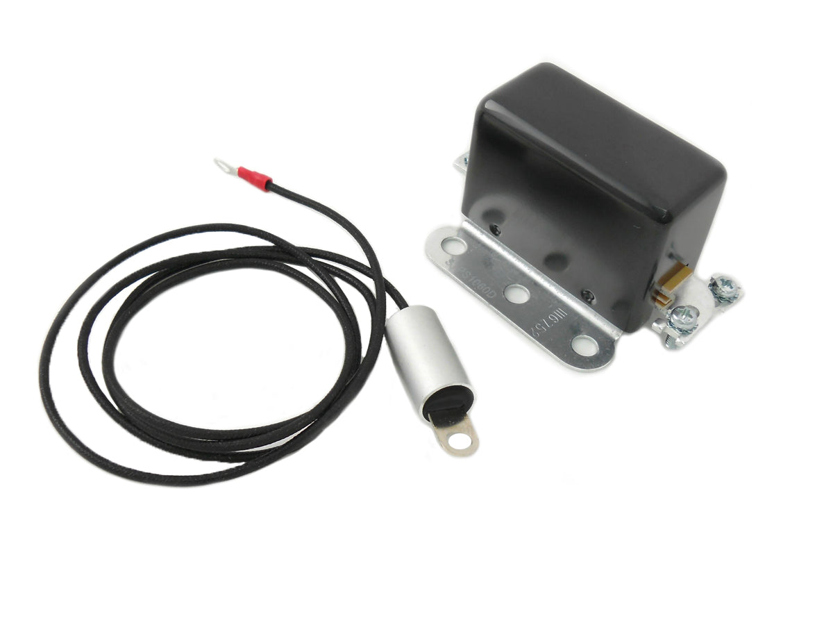 HARLEY Solid State 6 Volt Relay with Black Cover fits 0-  Custom, application for 6 volt 3-brush generators