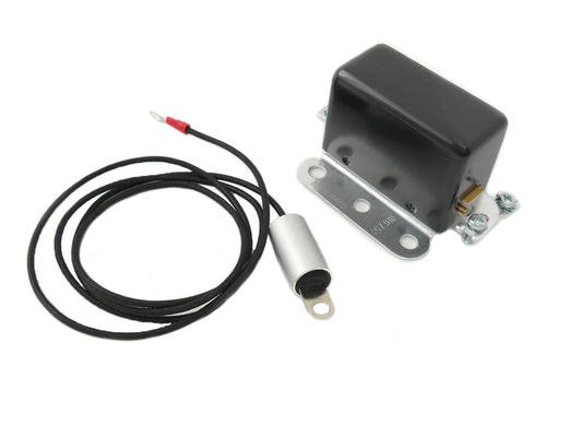 HARLEY Solid State 6 Volt Relay with Black Cover fits 0-  Custom, application for 6 volt 3-brush generators