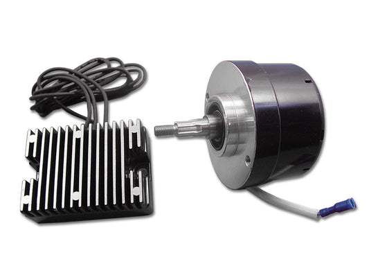 HARLEY Schwarz 17 Ampere 12 Volt Lichtmaschine Umrüstsatz Passt für 1936-1973 G, 1958-1982 XL,