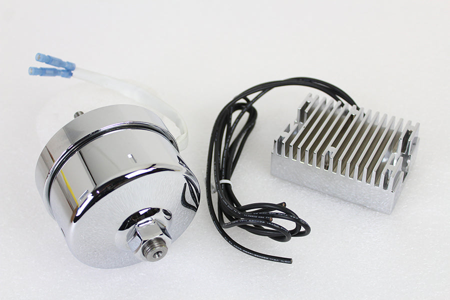 HARLEY Chrom 17 Amp Lichtmaschinen-Umbausatz passend für 1936-1973 G, 1958-1982 XL, 1941-19