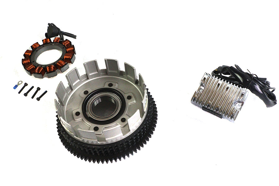 HARLEY Lichtmaschine 19 Ampere Ladesystem-Kit Chrom Passend für 1984-1990 XL,