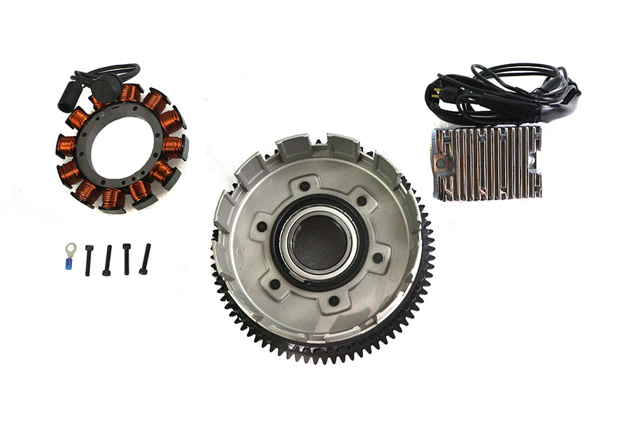 HARLEY Lichtmaschine 19 Ampere Ladesystem-Kit Chrom Passend für 1984-1990 XL,