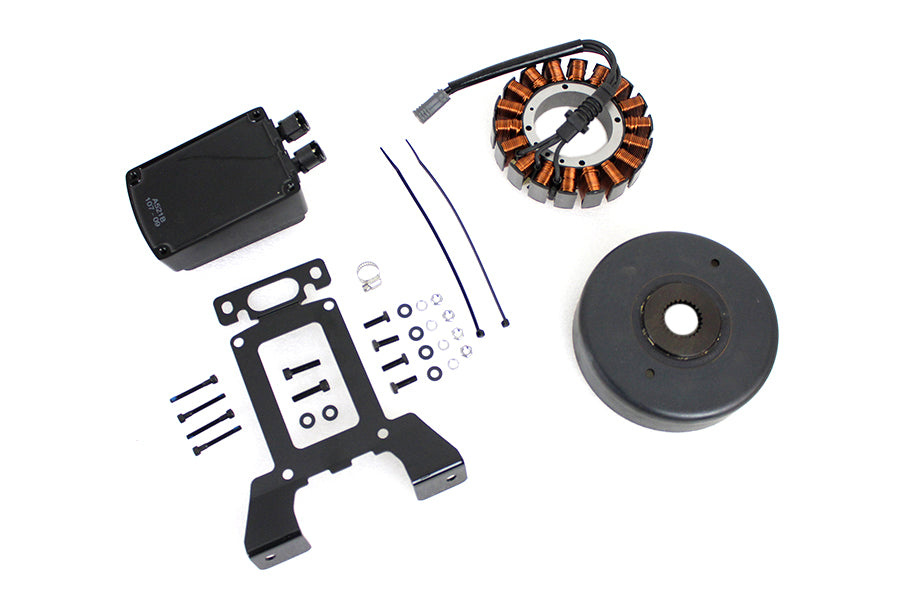 HARLEY Alternatorladesystem-Kit 54 Amp Schwarz Passend für 2011-2016 FLT, 2009-2016 FLHX, 2014-2016