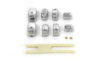 HARLEY Lenkerschalterkappen-Set Chrom Passend für 1996-2013 FLHT, ohne Tempomat 1996-2013 FLHTC,