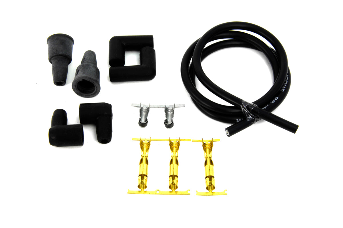HARLEY Schwarzes 8,5mm Zündkerzenkabel-Set Passend für 0- Custom, Anwendung