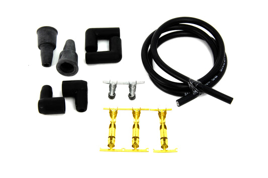 HARLEY Black 8.5mm Spark Plug Wire Kit Fits 0-  Custom, application