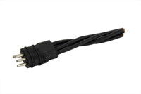 HARLEY Lichtmaschinen-Stator-Stecker mit 4 Kabeln Passt für 1970-1975 FL, 1970-1975 FLH, 1971-1975 FX,