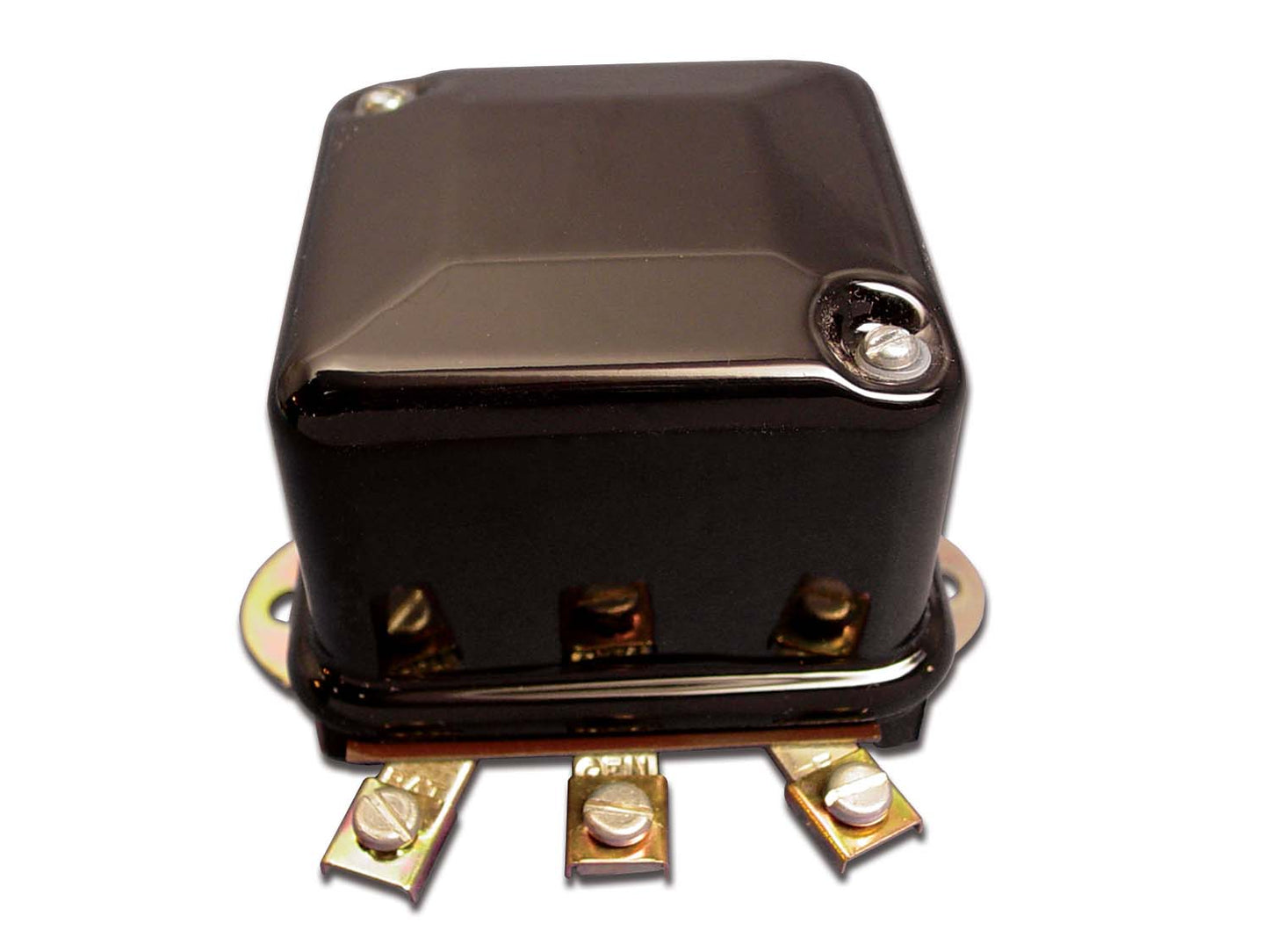 HARLEY Schwarzer 6-Volt-Mechanischer Regler Passend für 1957-1964 XLH, 1947-1963 FL, 1952-1956 KH,