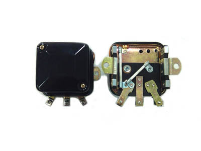 HARLEY Schwarzer 6-Volt-Mechanischer Regler Passend für 1957-1964 XLH, 1947-1963 FL, 1952-1956 KH,