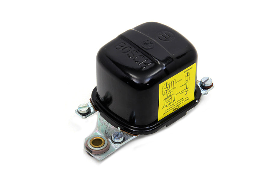 HARLEY Schwarz verzinkter 12-Volt-Mechanikregler passend für XLCH Modelle mit Kickstarter von 1965-1978
