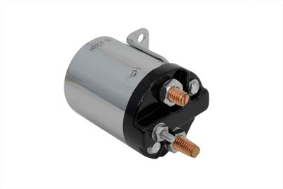 HARLEY Accel Chrome Anlasser-Solenoid Passend für 1984-1988 FXST,   1965-1984 FL,   1965-1984 FLH,   1967-19