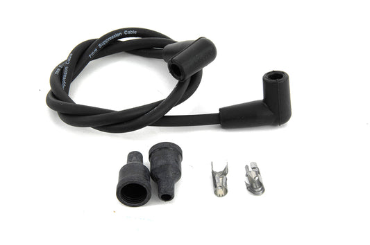 HARLEY Universal Black 7mm Spark Plug Wire Kit Fits 0-  Custom, application