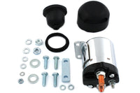 HARLEY Chrom Starter Solenoid Kit Passend für 1984-1988 FXST, 1965-1984 FL, 1965-1984 FLHT, 1967-198