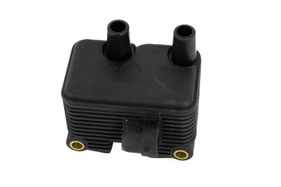 HARLEY Volt Tech Zündspule Schwarz geformt Passend für 2002-2006 FXST, 2002-2006 FLST, 1998-2006 FXD, 2002-20
