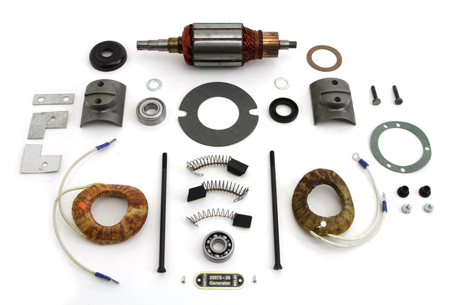 HARLEY 32E Generator-Reparatursatz Passend für 1941-1957 FL, 1936-1952 EL,