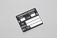 HARLEY Magnet-Typenschild passend für XLCH 1965–1969,