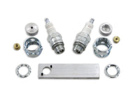 HARLEY 18mm Zündkerzen-Kit Passend für 1936-1947 EL, 1936-1948 U, 1941-1947 FL, 1936-1952 W,