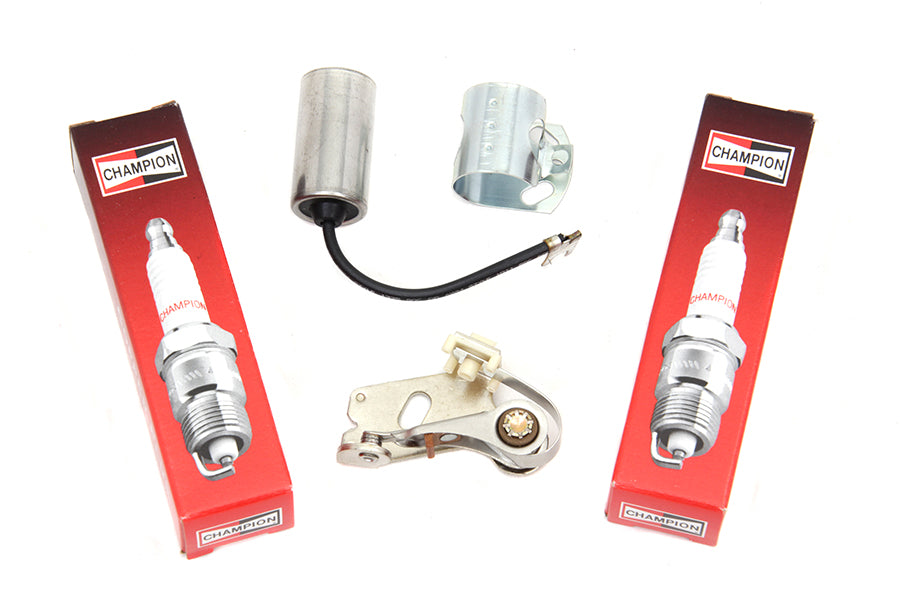 HARLEY Zündungs-Reparatursatz mit Champion Zündkerzen Passend für 1970-1974 XLH, 1971-1974 FX, 1970-197