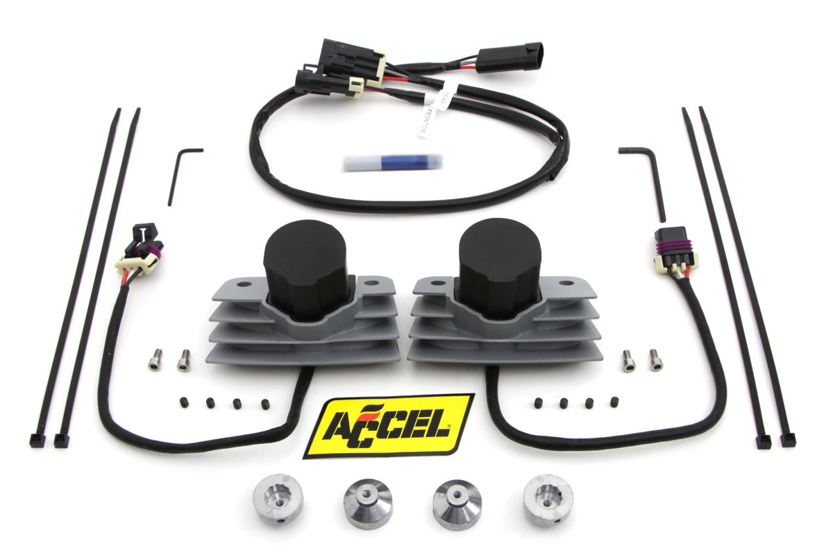 HARLEY Accel Natural Stealth Super Coil Set passend für 2001-2014 FXST, alle Modelle mit EFI 2009-2014 FLT, Al
