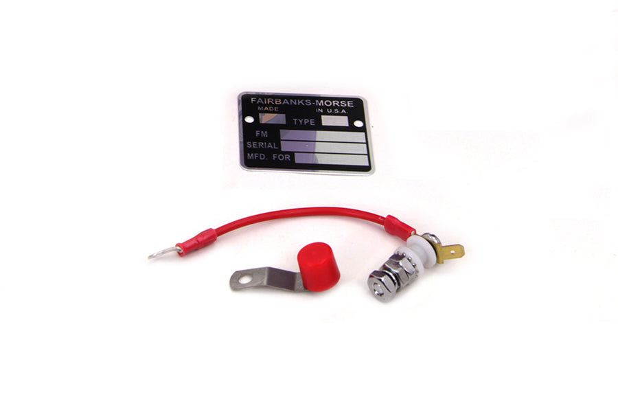 HARLEY Magneto Roter Knopf Notausschalter Kit passend für 1957-1970 XL,
