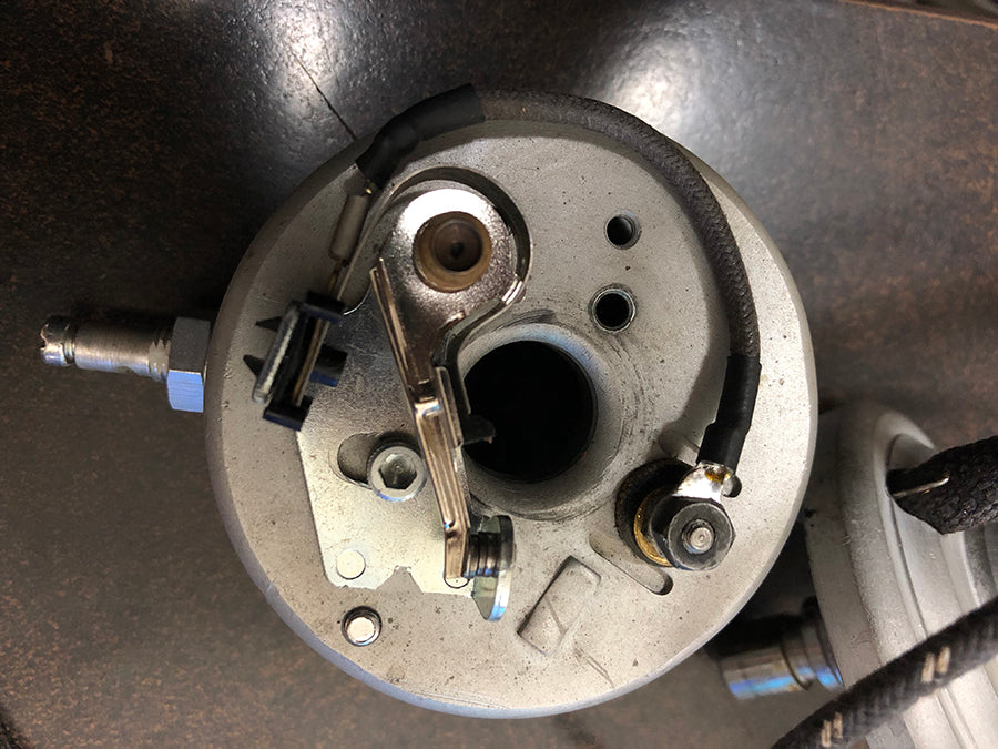HARLEY Retro 6 Volt Zündverteiler oben komplett passend für 1949-1960 FL, 1949-1960 G, 1949-1952 W,