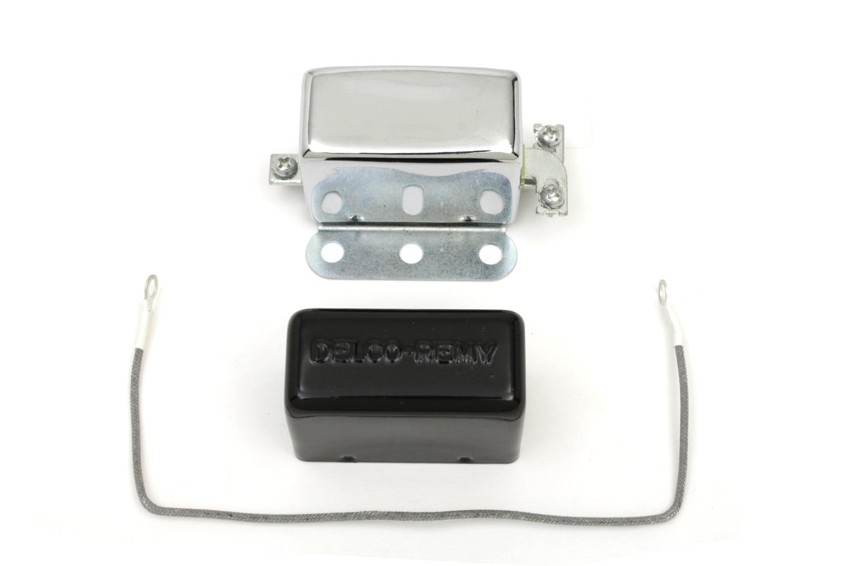 HARLEY Delco Remy 12 Volt Nachbau 2-Bürsten-Relais Passend für 1936-1952 EL, 1936-1952 G, 1937-1952 W,