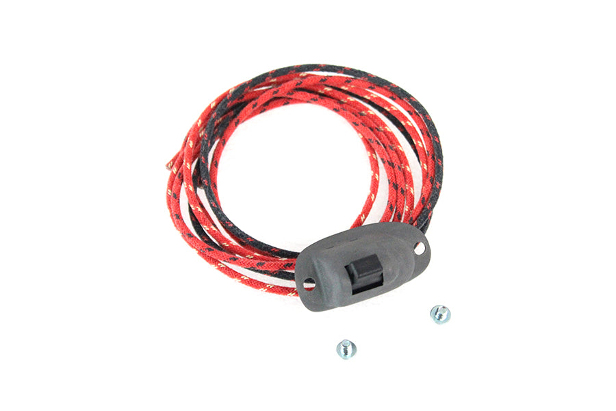 HARLEY Replika Dimmer-Schalter parkerisiert mit Stoffkabeln Passend für 1926-1929 J, 1929-1952 WL, 1930-19