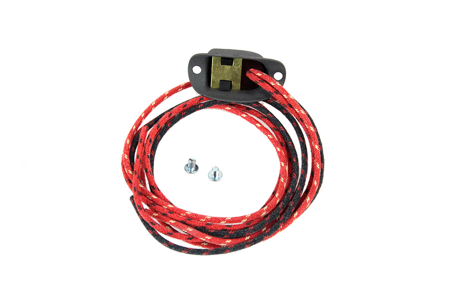 HARLEY Replika Dimmer-Schalter parkerisiert mit Stoffkabeln Passend für 1926-1929 J, 1929-1952 WL, 1930-19
