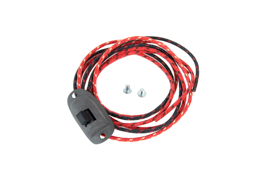 HARLEY Replika Dimmer-Schalter parkerisiert mit Stoffkabeln Passend für 1926-1929 J, 1929-1952 WL, 1930-19