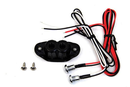 HARLEY Old School Dual Switch Kit Black Fits 0-  Custom, Application
