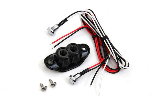 HARLEY Old School Dual Switch Kit Black Fits 0-  Custom, Application