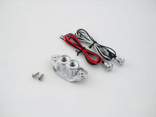 HARLEY Old School Dual Switch Kit Chrome Fits 0-  Custom, Application