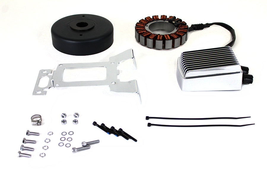 HARLEY Lichtmaschine Ladesystem Kit 54 Ampere Chrom Passend für 2011-2016 FLT, 2009-2016 FLHX, 2014-201