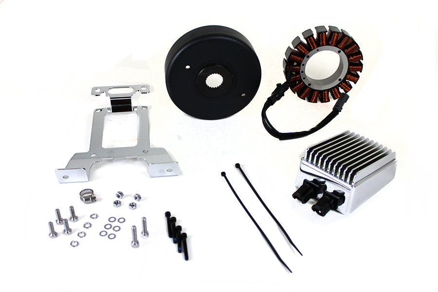 HARLEY Lichtmaschine Ladesystem Kit 54 Ampere Chrom Passend für 2011-2016 FLT, 2009-2016 FLHX, 2014-201