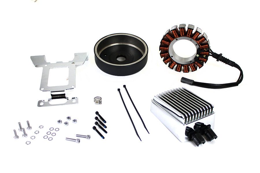 HARLEY Lichtmaschine Ladesystem Kit 54 Ampere Chrom Passend für 2011-2016 FLT, 2009-2016 FLHX, 2014-201
