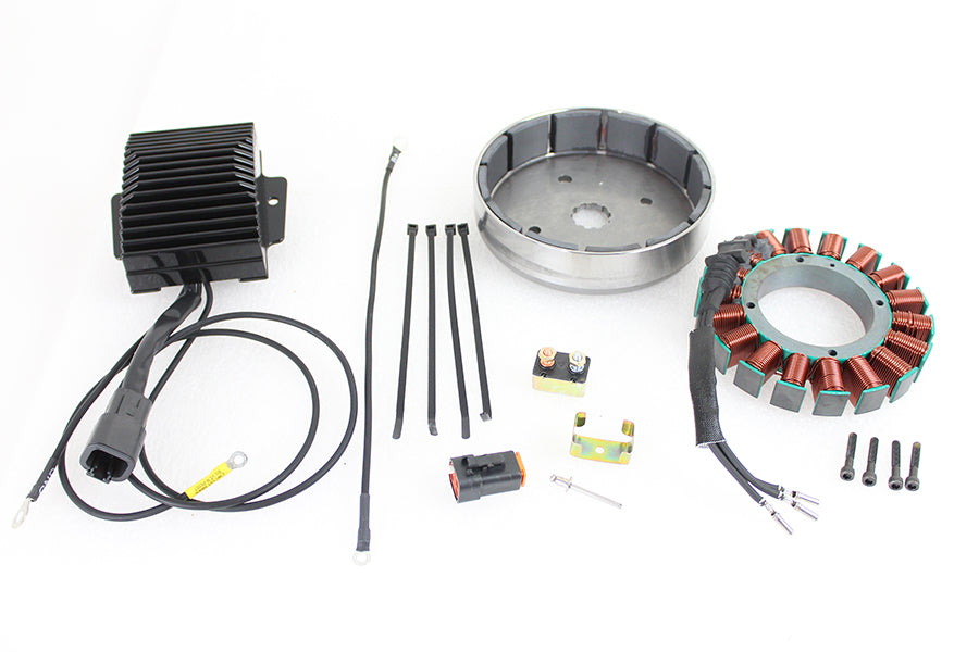 HARLEY FXST, FLST 45 Amp Drehstromlichtmaschinen-Kit Passend für 2001-2006 FXST, 2001-2006 FLST,