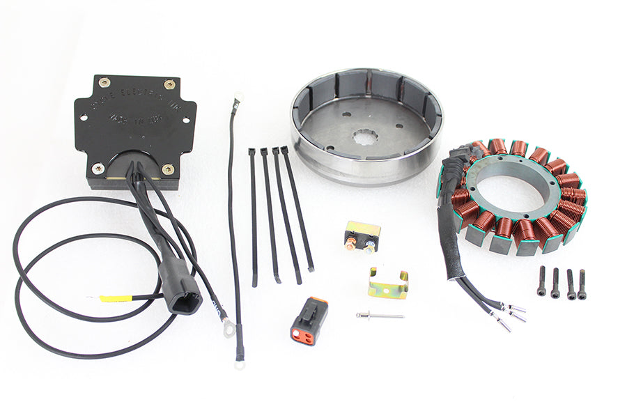 HARLEY FXST, FLST 45 Amp Drehstromlichtmaschinen-Kit Passend für 2001-2006 FXST, 2001-2006 FLST,