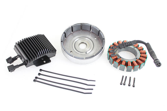 HARLEY FXST, FLST 50 Amp Dreiphasen-Lichtmaschinen-Kit Passend für 2012-2017 FXST, 2012-2017 FLST,