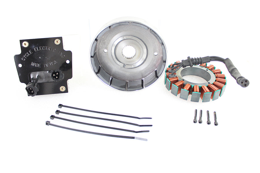 HARLEY FXST, FLST 50 Amp Dreiphasen-Lichtmaschinen-Kit Passend für 2012-2017 FXST, 2012-2017 FLST,