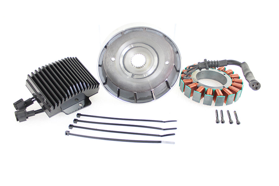 HARLEY FXST, FLST 50 Amp Dreiphasen-Lichtmaschinen-Kit Passend für 2012-2017 FXST, 2012-2017 FLST,