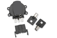 HARLEY seitlicher Zündschalter Schwarz Passend für 1999–2011 FXDWG, 2008–2011 FXDC, 2008–2011 FXDF,