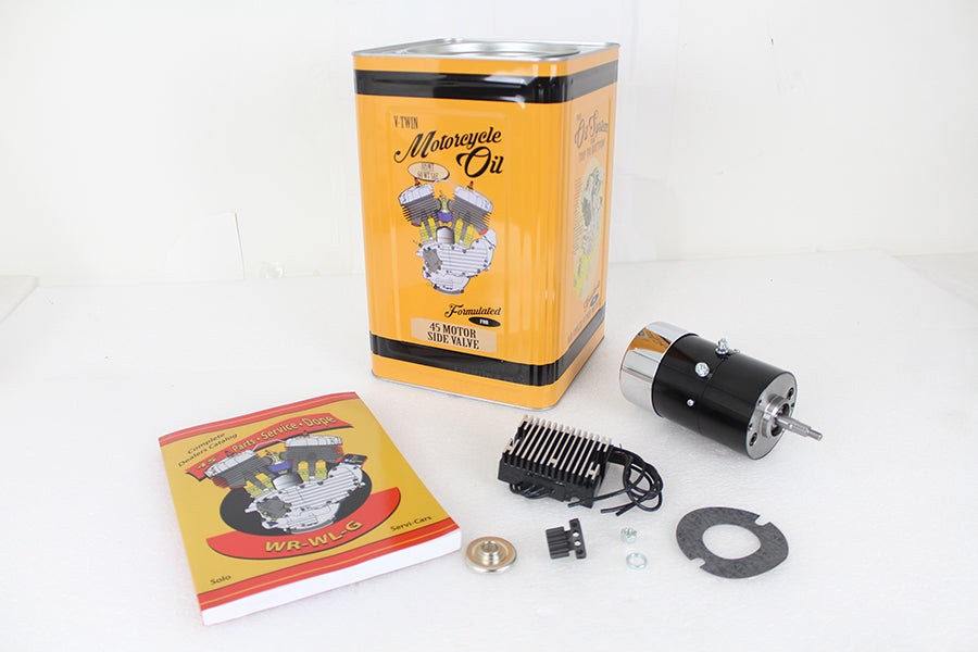 HARLEY 12 Volt Seitenventil Generator zu Alternator Umbausatz Passend für 1937-1973 G, 1937-1952 W,