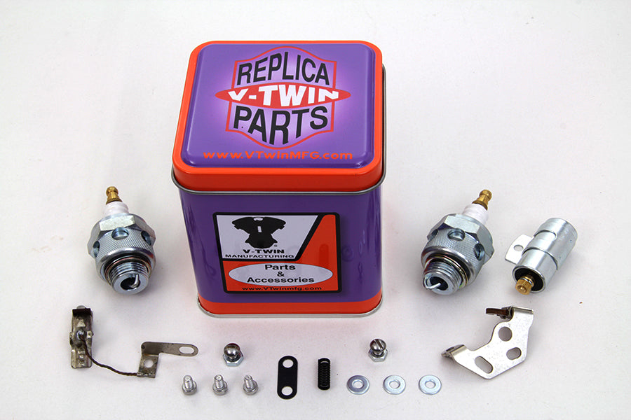 HARLEY Zündungs-Tune-Up-Kit mit Beck Zündkerzenset Passend für 1941-1947 FL, 1936-1947 EL, 1936-1947