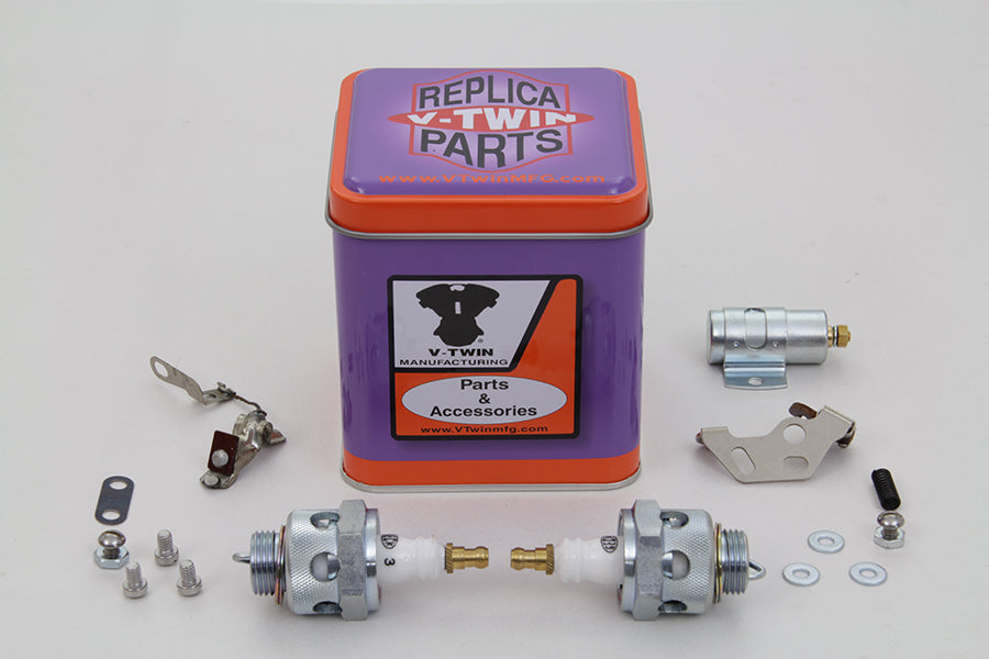 HARLEY Zündungs-Tune-Up-Kit mit Beck Zündkerzenset Passend für 1941-1947 FL, 1936-1947 EL, 1936-1947