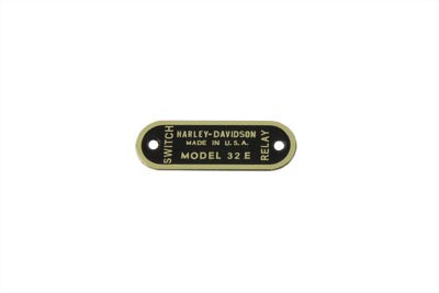 HARLEY Generatorplakette Passend für 1936-1940 EL, 1941-1957 FL, 1930-1934 VL, 1937-1948 UL,