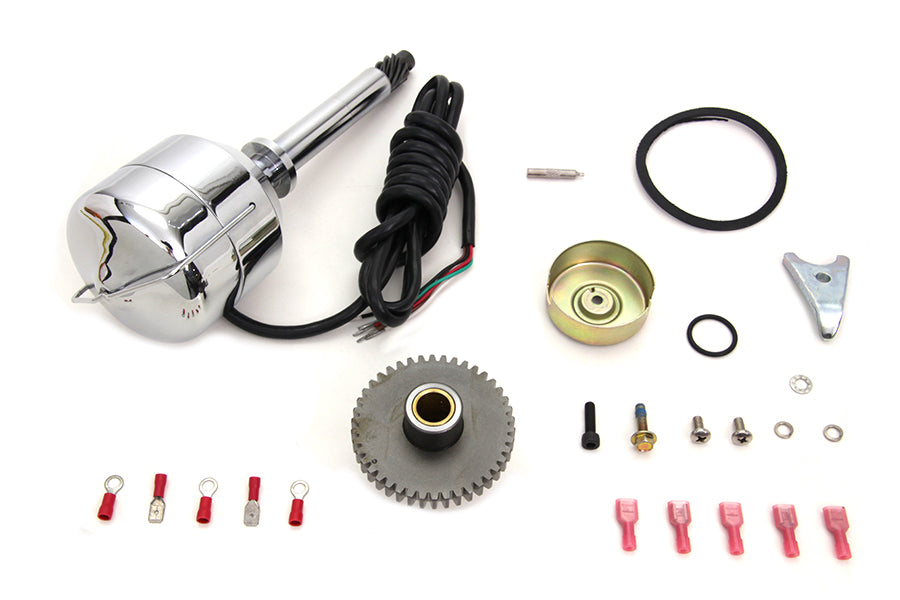 HARLEY V-Fire Single Fire Elektronische Zündung Verteiler Passend für 1941-1969 FL, 1936-1952 EL,