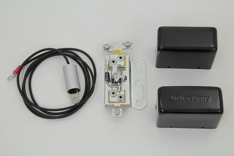 HARLEY Solid State 6 Volt Relay with Black Cover fits 1936-1952 W,   1936-1952 EL,   1936-1957 G,   1941-1957 FL,