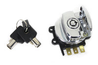 HARLEY Replica Skull Ignition Switch fits 1996-2013 FLHR,   1996-2013 FLST,   1996-2013 FXST,   1996-2011 FXDWG,   2006-2011 FXE,   2008-2011 FXDF,