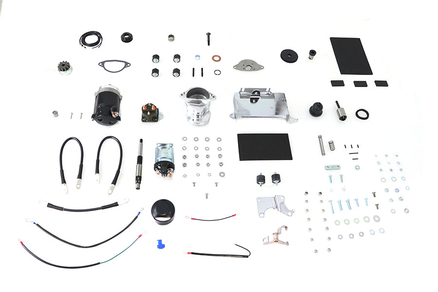 HARLEY 1.4kW FX-FL Hitachi Starter Kit Schwarz Passend für 1971-1979 FXE, 4-Gang-Modelle 1970-1979 FL,