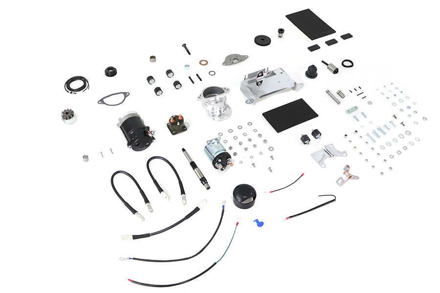 HARLEY 1.4kW FX-FL Hitachi Starter Kit Schwarz Passend für 1971-1979 FXE, 4-Gang-Modelle 1970-1979 FL,